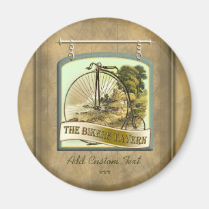 Bikers Tavern Pub Sign Personalised Magnet