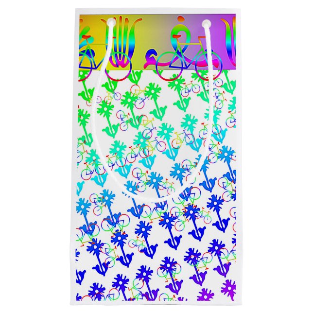 Bikes and Flowers Gift Bag (Front)