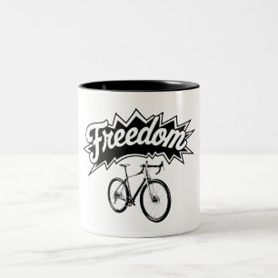 Bikes Are Freedom Two-Tone Coffee Mug