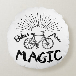 Bikes Are Magic Throw Pillow