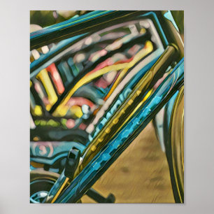 Bikes artwork poster