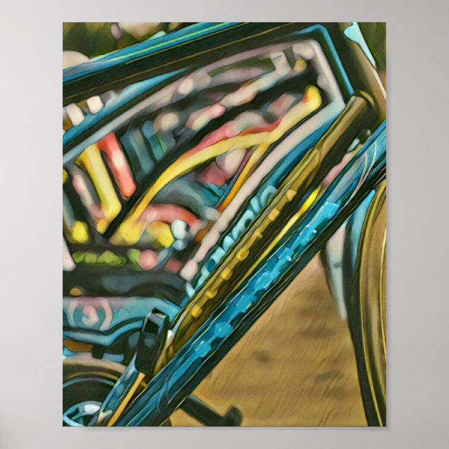 Bikes artwork poster (Front)