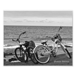 Bikes by the Sea Photo Print