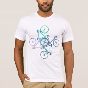 Bikes Cycling   Biking Cool White T-Shirt