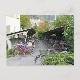 Bikes in Interlocken Postcard
