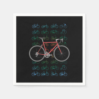 Bikes Pattern Cycling Bicycle Race MTB BMX Bike Gi Napkin