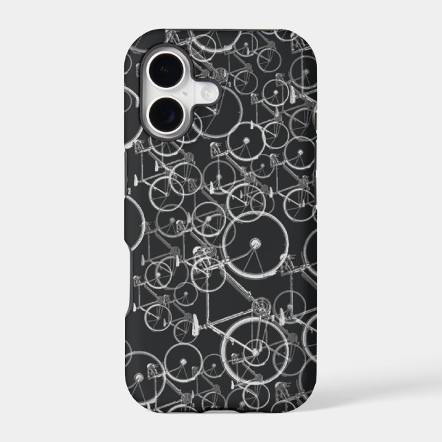 Bikes pattern in black and white (Back)