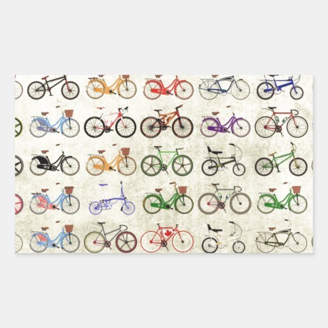 Bikes Rectangular Sticker (Front)
