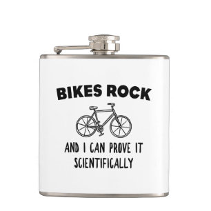 Bikes Rock And I Can Prove It Scientifically Hip Flask
