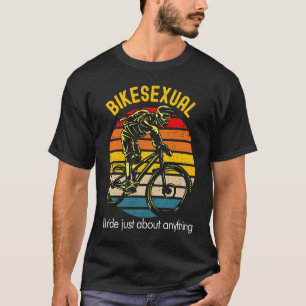 Bikesexual Downhill Mountain Bike Cycling T-Shirt