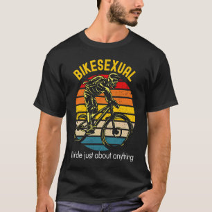 Bikesexual Downhill Mountain Bike Cycling T-Shirt