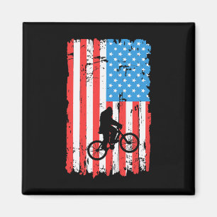 Bikesquatch! Mountain Biking Bigfoot Usa American Magnet