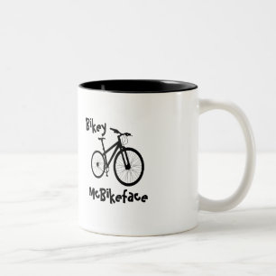 Bikey McBikeface Two-Tone Coffee Mug