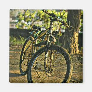 Biking Artwork Magnet