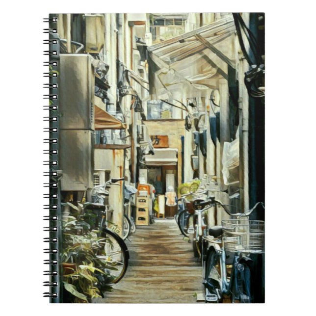 Biking Artwork Notebook (Front)