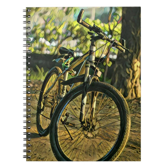Biking Artwork Notebook (Front)