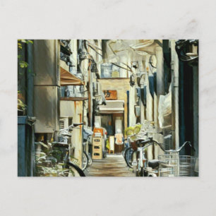 Biking Artwork Postcard