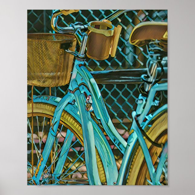 Biking Artwork Poster (Front)