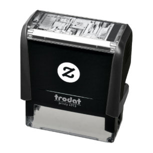 Biking Artwork Self-inking Stamp