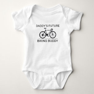 Biking Baby Announceme Daddy's Future Biking Buddy Bodysuit