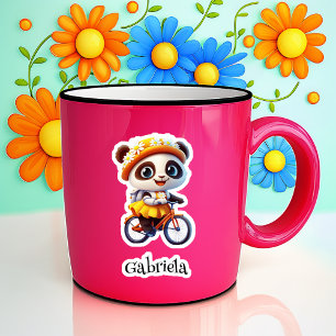 Biking Bear Personalised Vinyl Sticker