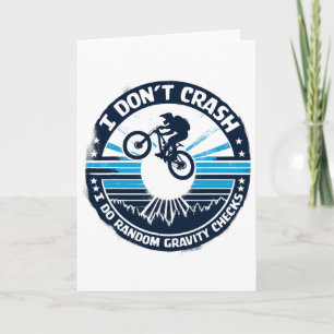 Biking Bicycle Shirt I Don't Crash I Do Random Gra Card