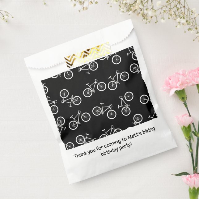 Biking Birthday Party Black Favour Bag (Sealed)
