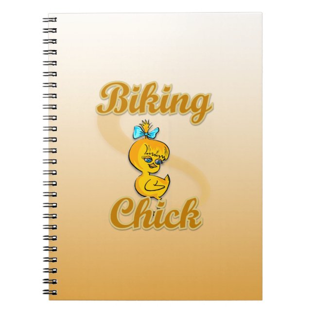 Biking Chick Notebook (Front)
