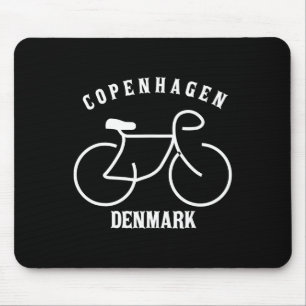 Biking Copenhagen Denmark Graphic  Mouse Pad