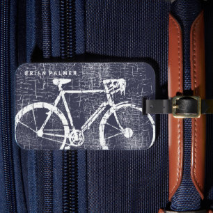 Biking / Cycling, Bicycle Inspired Luggage Tag