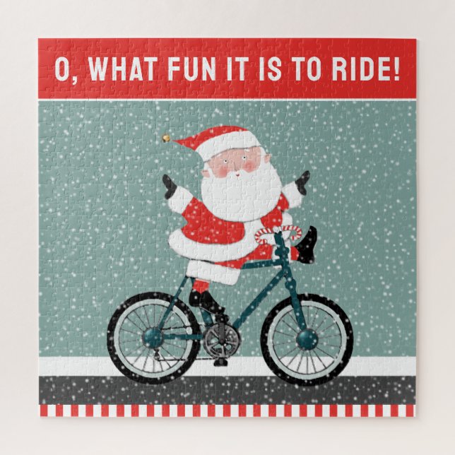 Biking Cycling Holiday Gift Jigsaw Puzzle (Vertical)