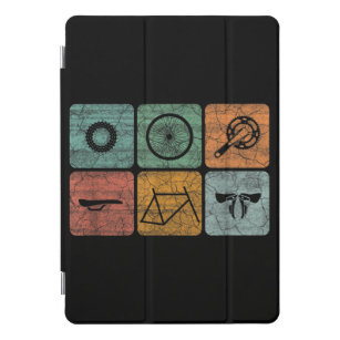 Biking Cycling Vintage Bicycle Parts Cyclist Gifts iPad Pro Cover