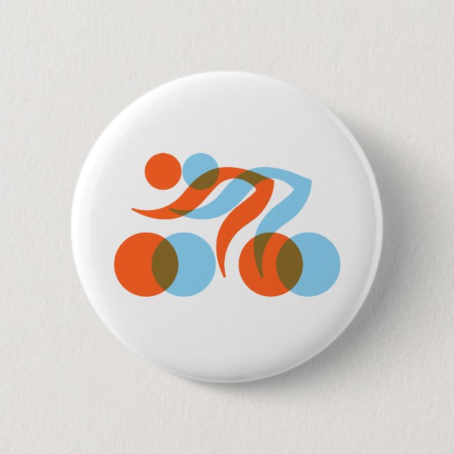 Biking_Fever_2_cyclers.png 6 Cm Round Badge (Front)