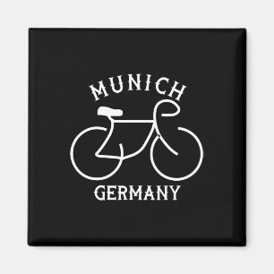 Biking Germany Munich Graphic Magnet