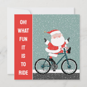 Biking Holiday Cyclist Christmas Cards