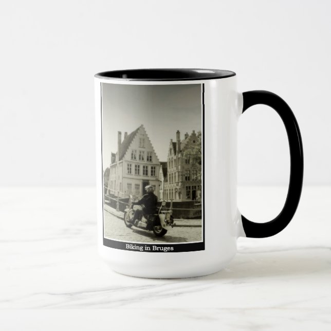 Biking in Bruges Mug (Right)