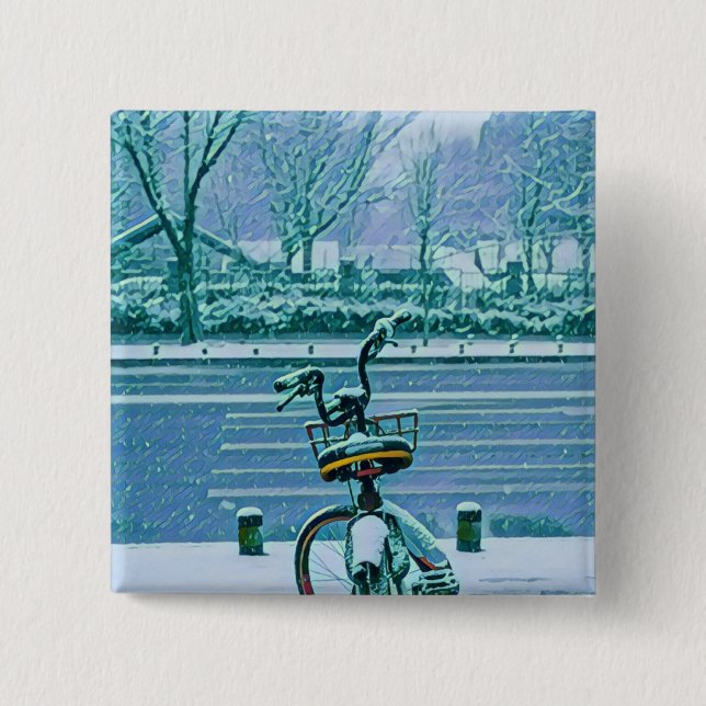 Biking Lover Gift 15 Cm Square Badge (Front)
