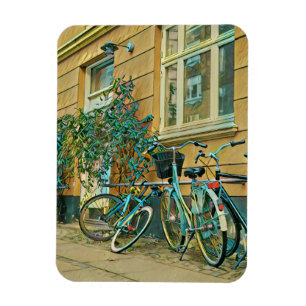 Biking Lover Gift Cycling Painting Magnet