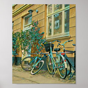 Biking Lover Gift   Cycling Painting Poster
