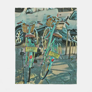 Biking Lover Gift For Cyclist Fleece Blanket