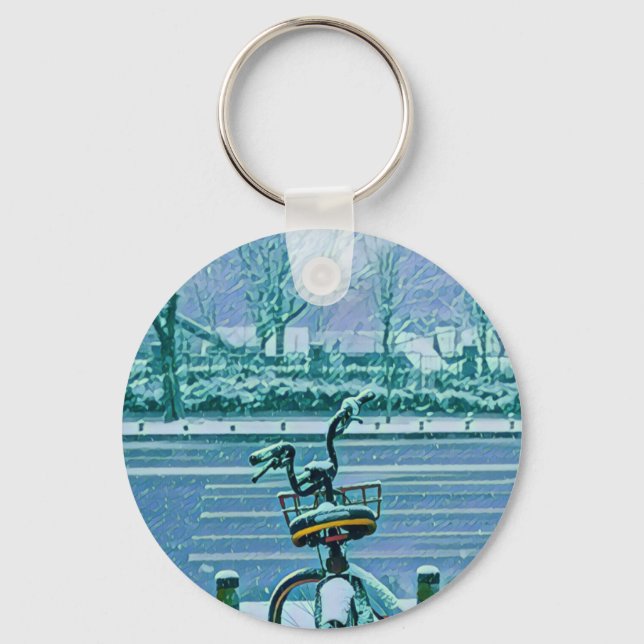 Biking Lover Gift Key Ring (Front)
