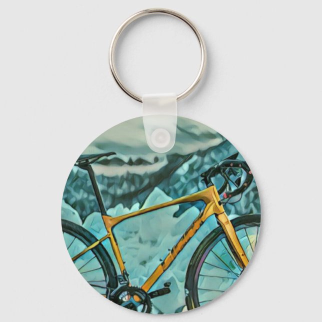 Biking Lover Gift Key Ring (Front)