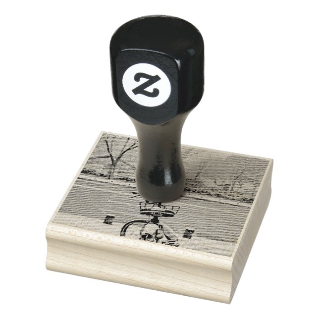 Biking Lover Gift Rubber Stamp (Stamp)