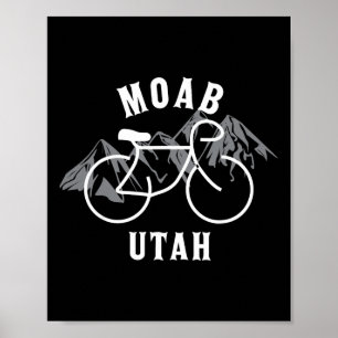 Biking Moab Utah Graphic Poster