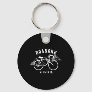 Biking Roanoke Virginia Graphic  Key Ring