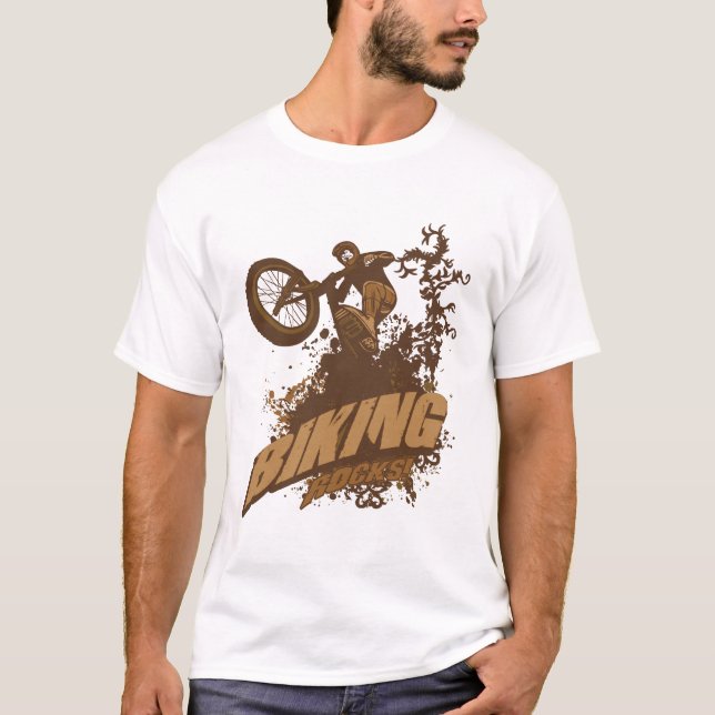 Biking Rocks! T-Shirt (Front)