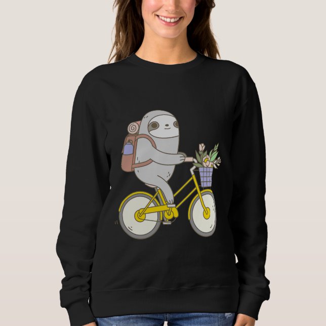 Biking Sloth Sweatshirt (Front)