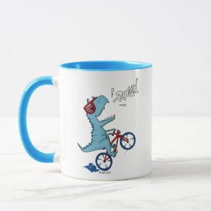 Biking T-Rex Roar Mug