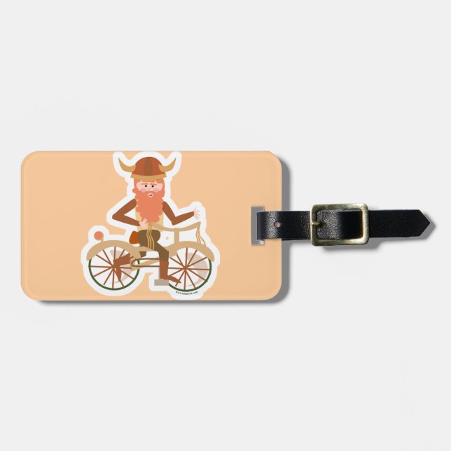 Biking Viking Luggage Tag (Front Horizontal)