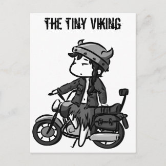 Biking Viking Postcard